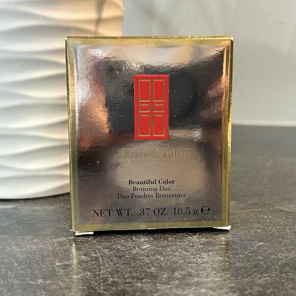 NEW Elizabeth Arden Beautiful Color Bronzing Duo BRONZE BEAUTY‎ w Kabuki Brush - Picture 6 of 9